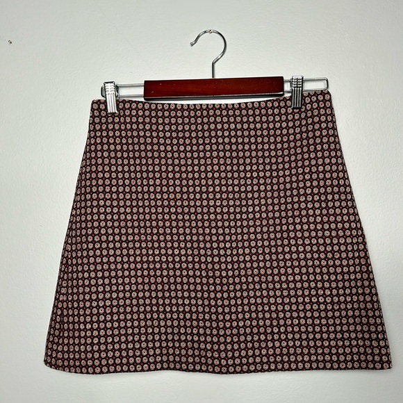 Theory High Waist Mini Skirt size 4 60s 80s print retro look - Picture 4 of 11